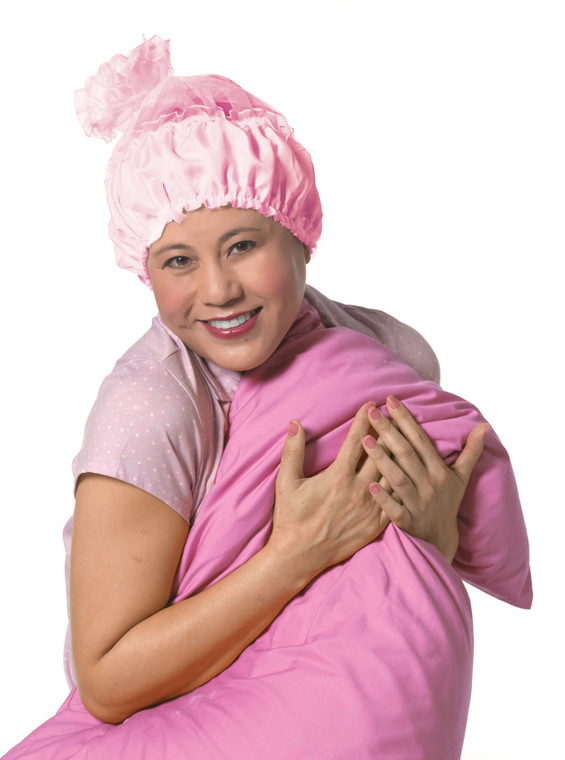 Diane Satin Lined Sleep Cap, Adjustable Fit for All Hairstyles, Reduces Frizz and Breakage, Stays Secure Overnight, Pink