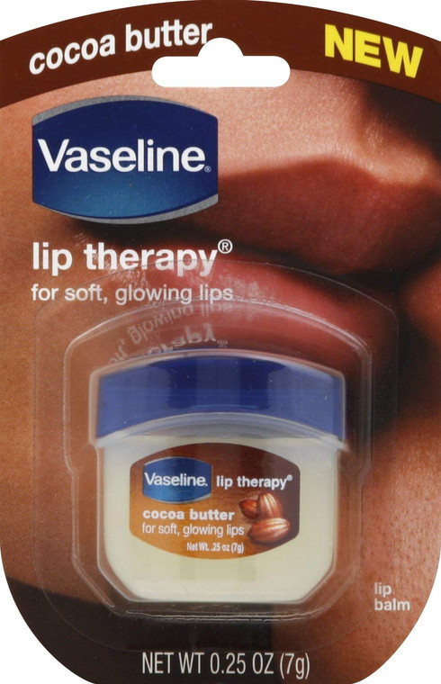 Vaseline Lip Therapy Cocoa Butter.25 oz (Pack of 2)