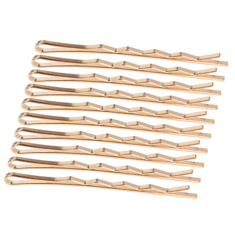 20 Pcs Ancient-gold One-word Bobby Pins Metal Hair Clip for Hairstyling - Simple Fashion All-Match Side Clamp Liu Hai Hairpin Barrette Headgear for W
