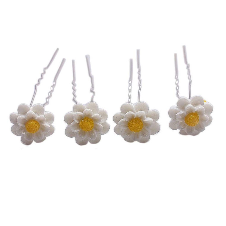 canjoyn 20 Pcs Pearl Rhinestone Gem U Hair Pin Crystal Flower U Shaped Hair Pins Prom Hair Clips Bun Hair Pins Bride Headwear Wedding Prom Hair Pins