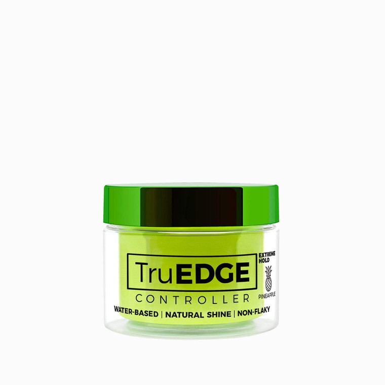 Tyche TruEDGE Controller Extreme Hold Water-Based Pomade - Ntaural Shine & Non-Flaky Scented Edge Control - Perfect for Hair-Braiding (Pineapple)