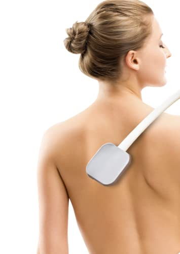 KMINA Long Handled Lotion Applicator for Back (Includes 3 Thin Sponges), Easy Reach Self Elderly, Moisturizer Wand, Sunscreen Tool
