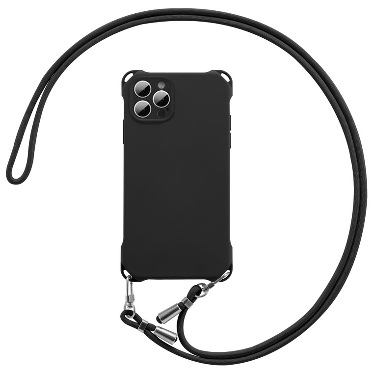 ZCDAYE for iPhone 15 Case with Crossbody Phone Lanyard, Soft Silicone Case with Adjustable Neck Shoulder Strap, Shockproof Phone Cover for iPhone 15(