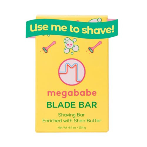 Megababe Blade Bar | Shaving Bar Enriched with Shea Butter | Hydrating for All Skin Types | 4.4 oz