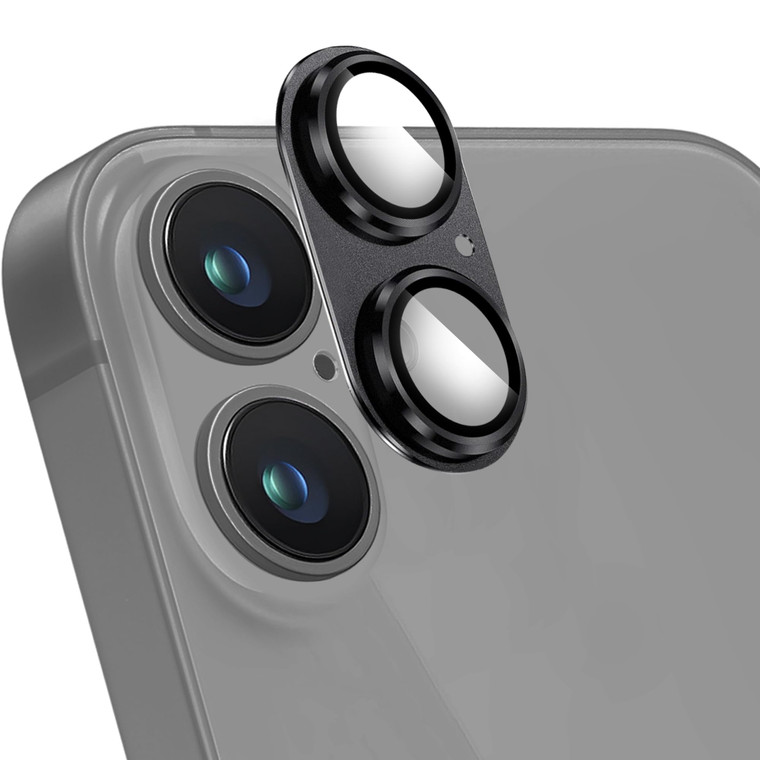 ZXZone for iPhone 17 /iPhone 16 /iPhone 16 Plus Camera Lens Protector, Strong Adhesion Aluminum Alloy & Sapphire Glass Material 9H Tempered Glass Cam