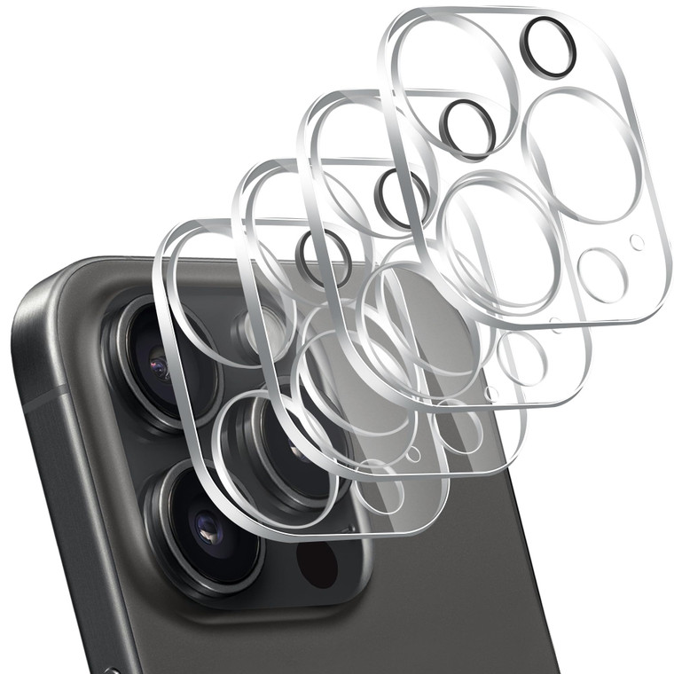 ZXZone [4 Packs] Camera Lens Protector Designed for iPhone 16 Pro 6.1" ? iPhone 16 Pro Max 6.7" Accessories Camera Cover 9H Hardness, Ultra HD Easy t