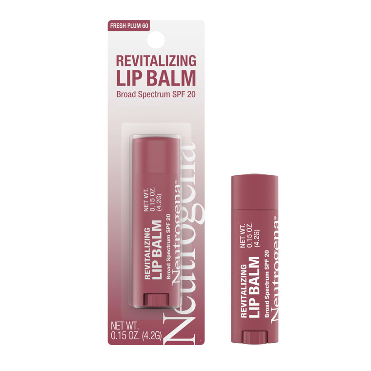 Neutrogena Revitalizing Tinted Lip Balm with SPF 20, Hydrating Tinted Lip Care with Sunscreen, Moisturizing Sheer Tint for Softer, Healthier-Looking
