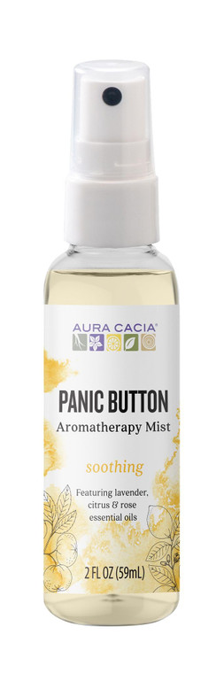 Aura Cacia Essential Solutions Mist, Panic Button, 2 Fluid Ounce