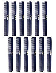Krest Cleopatra 400 All Purpose Hair Comb. Hair Cutting Combs. Barbers & Hairstylist Combs. Dark Blue. 12 pcs.