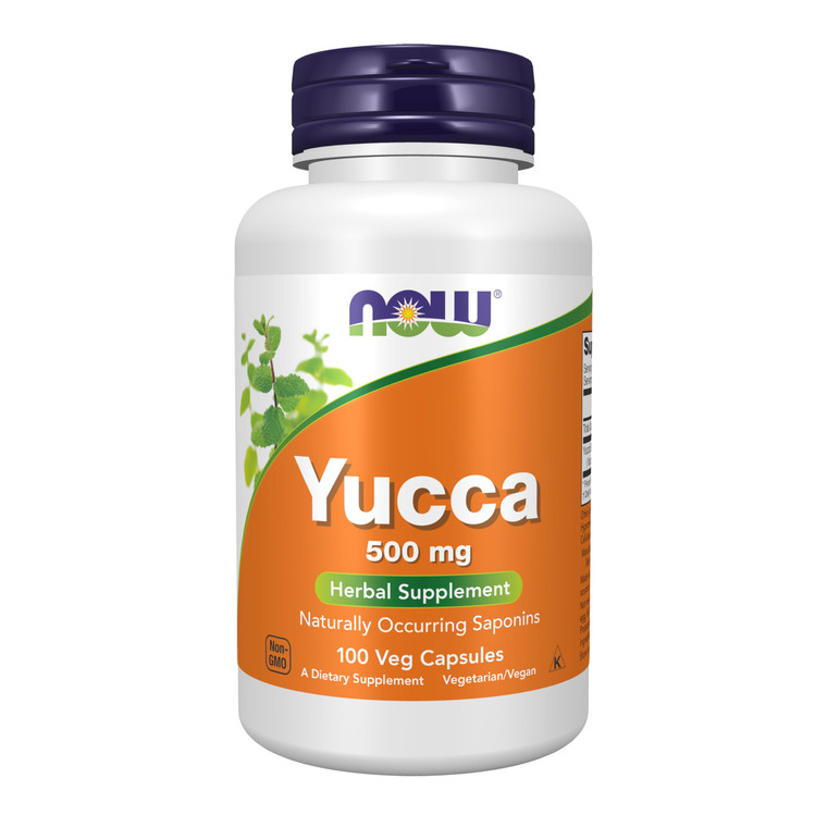 NOW Foods Supplements, Yucca (Yucca spp.) 500 mg, 4:1 Concentrate, Herbal Supplement, 100 Capsules