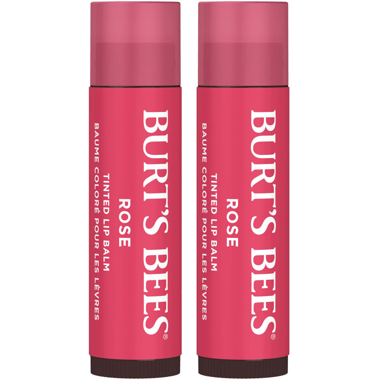 Burt's Bees Lip Tint Balm with Long Lasting 2 in 1 Duo Tinted Balm Formula, Color Infused with Deeply Hydrating Shea Butter for a Natural Looking Bui