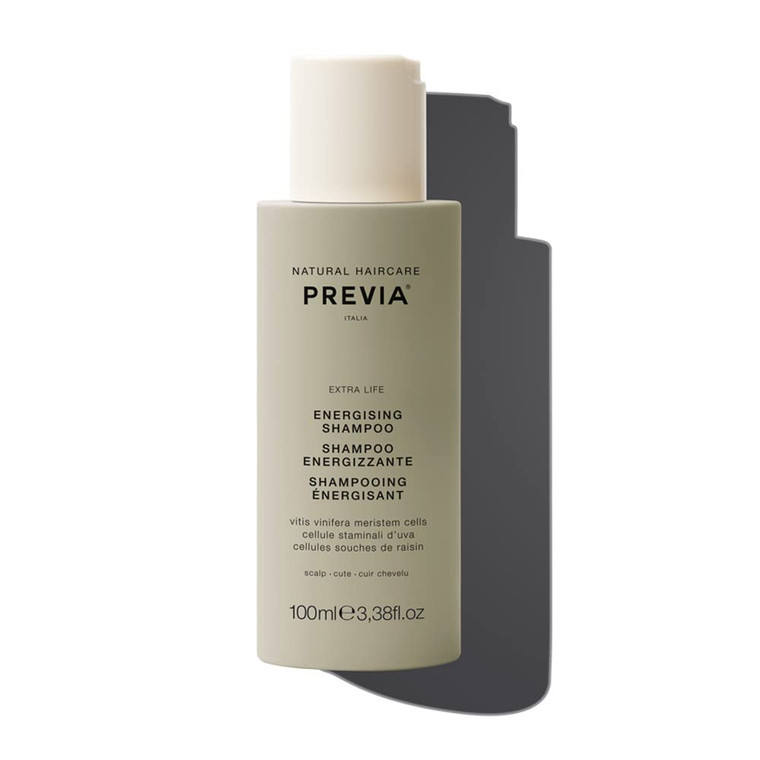 PREVIA Energising Shampoo for Thinning Hair and Hair Loss - Advanced Treatment for Thinning Hair, Strengthens Roots, Stimulates Scalp Circulation, Ve