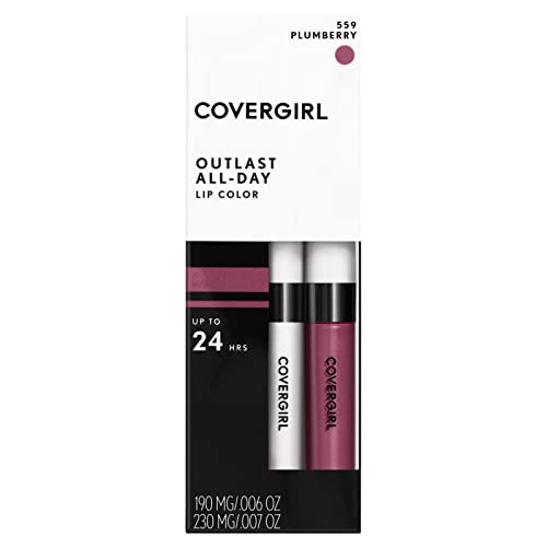 COVERGIRL Outlast All-Day Lip Color With Topcoat, 559 Plum Berry