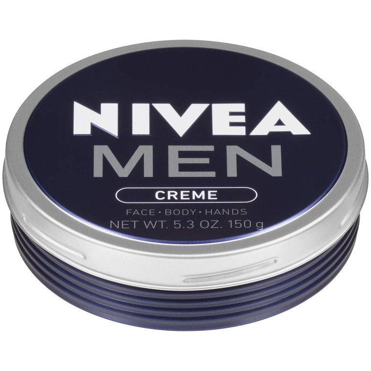NIVEA MEN Creme - Multipurpose Cream for Men - Face, hand and Body Lotion - 5.3 oz. Tin