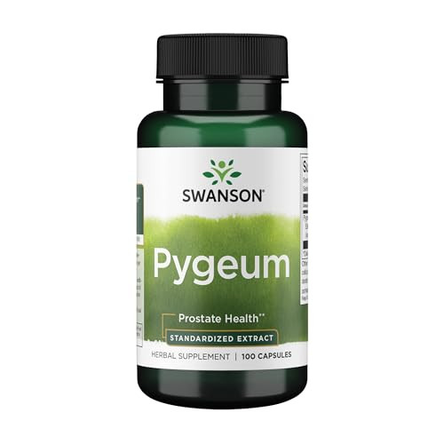 Swanson Pygeum - Herbal Supplement Promoting Male Prostate Health, Bladder, and Urinary Tract Health Support - Mens Health Supplement - (100 Capsules