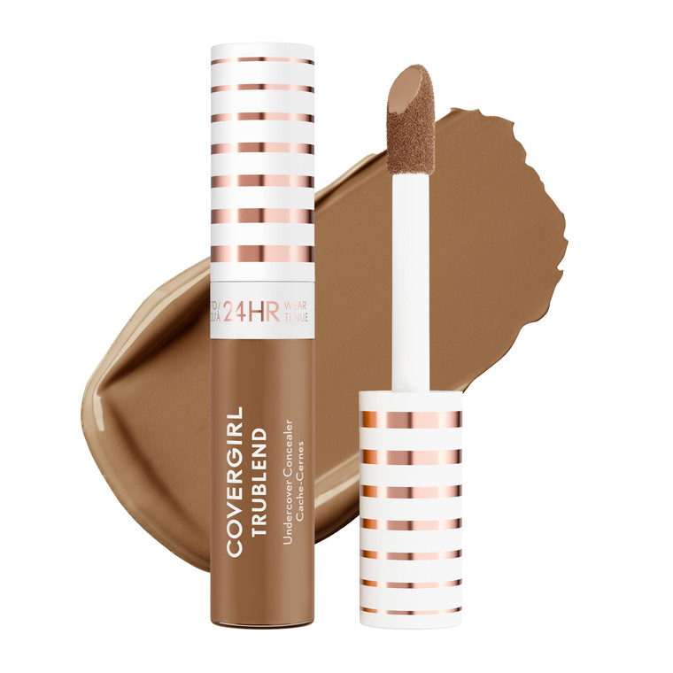 COVERGIRL TruBlend Undercover Concealer, Buildable, Full Coverage, 24-Hour Wear, Matte Finish - D100 Golden Caramel (Packaging May Vary)