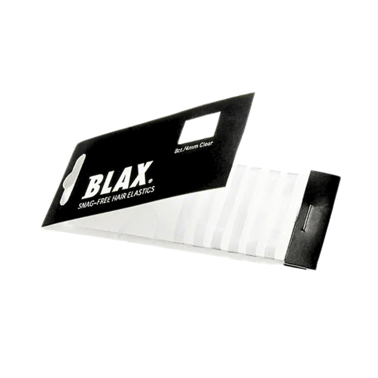 Blax Snag-Free Hair Elastics Pack of 8 Transparent Hair Elastics