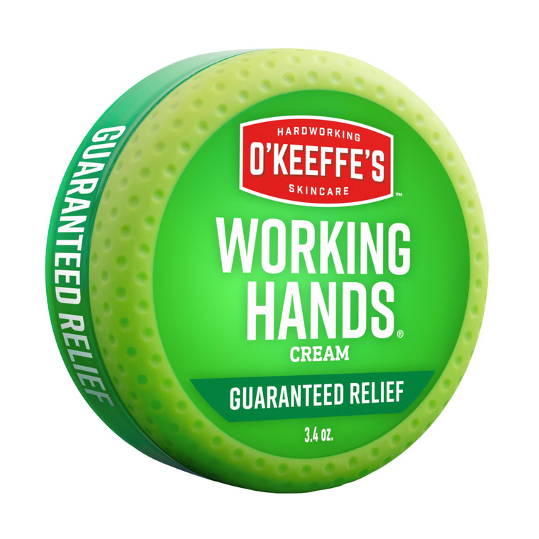 O'Keeffe's Working Hands Hand Cream for Extreme Dryness - 3.4 oz Jar (1 Pack) - Repairing Skincare for Cracked, Dry Hands