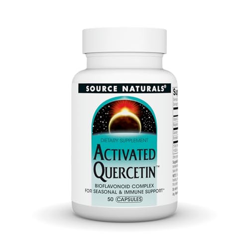 Source Naturals Activated Quercetin, Bioflavanoid Complex, for Seasonal & Immune Support - 50 Capsules