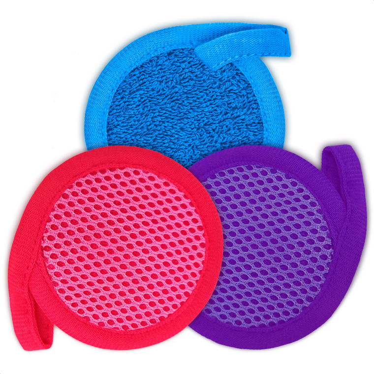 Makeup Remover Cloth Exfoliating Face Scrub - 3Pcs Microfiber Cloth Facial Blackhead Remover Reusable Eye Makeup Remover Pads Face Cleansing Wipes fo