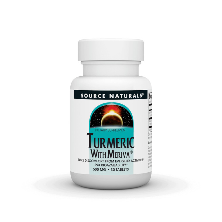 Source Naturals Turmeric with Meriva, Eases Discomfort from Everyday Activities* - 500mg, 30 Tablets