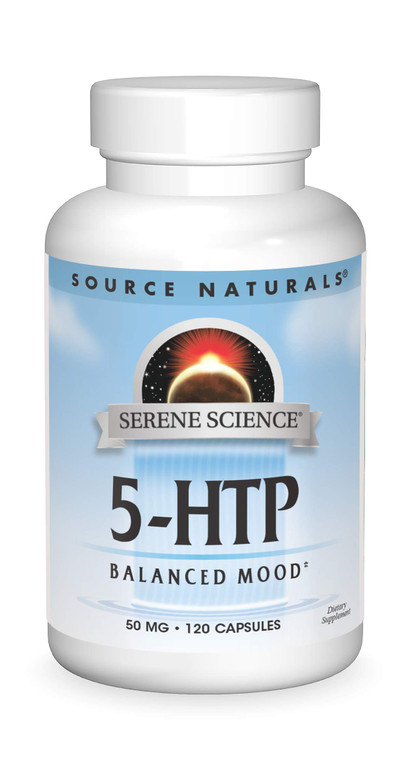 Source Naturals Serene Science 5-HTP - Balanced Mood* - 50 mg - 120 Capsules