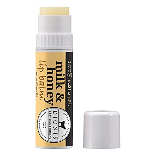 Dionis - Goat Milk Skincare Milk and Honey Scented Lip Balm (0.28 oz) - Made in the USA - Cruelty-free and Paraben-free