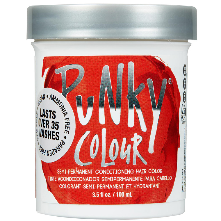 Punky Fire Semi Permanent Hair Color - Vegan & Cruelty-Free Conditioning Hair Dye, Lasts Up to 25 Washes, 3.5 fl oz