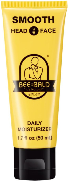Bee Bald SMOOTH Daily Moisturizer Hydrates & Tones Away Fine Lines, Wrinkles and Dry Patches; Helps Control Oil & Shine to Feel Cool, Fresh and Comfo