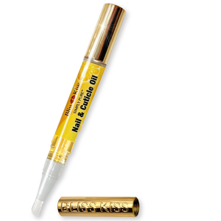 Bliss Kiss | 1 Crisp Fragrance | Nail Oil Cuticle Pen w/Vitamin E & Jojoba?Nail Strengthener Nail Growth Serum for Brittle Peeling Breaking Thin Nail
