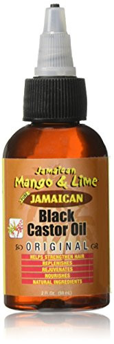 Jamaican Mango & Lime Black Castor Oil Original  Strength & Shine  Lightweight Hair & Scalp Oil for Locs, Braids, Twists & Natural Hair  (2 fl oz,