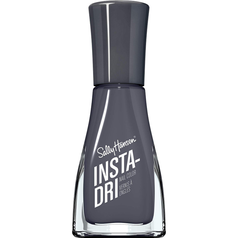 Sally Hansen Insta-Dri, Grease Lightening, Quick Dry, Long Lasting, Opaque, Shiny Black Nail Polish