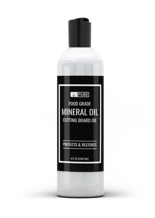 PURE ORIGINAL INGREDIENTS Mineral Oil (8 fl oz) for Cutting Boards, Butcher Blocks, Counter Tops, Wood Utensils