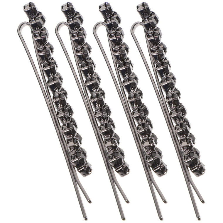 Beaupretty Rhinestone Bobby Pin, hair jewelry bobby pins Crystal Metal Hair Clips Diamond Wedding Bridal Hair Accessories for Women bobby pins decora