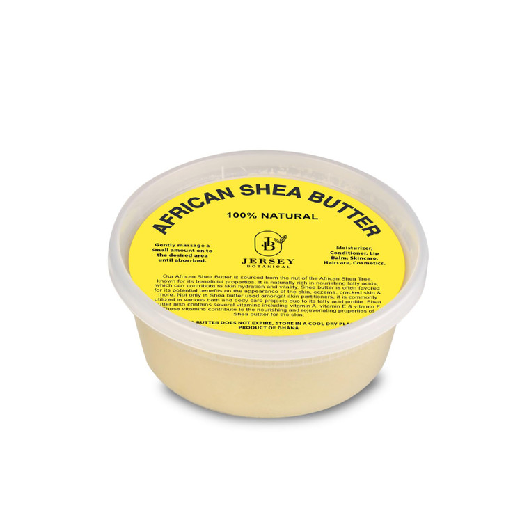 Jersey Botanical African Shea Butter Ivory Raw - 100% Pure - Unrefined Soft Creamy. For Dry and Cracked Skin. DIY Body Butter, Hair, and Face Treatme