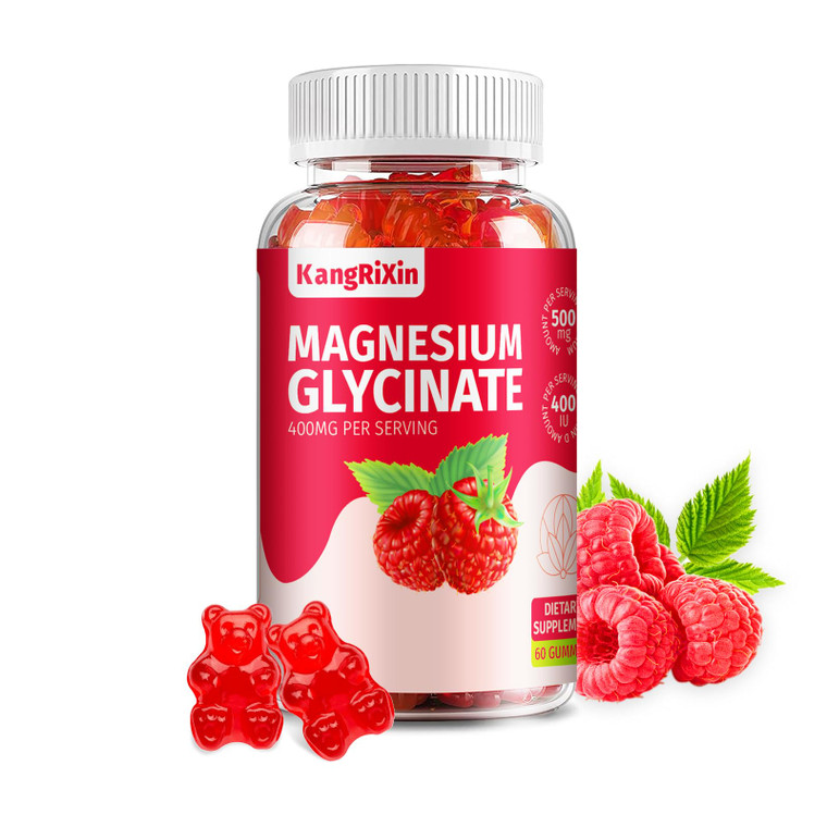 Magnesium Glycinate Gummies - Sugar Free Magnesium Supplements for Adults and Kids, High Absorption Magnesium Gummies Gelatin Free (60 Count (Pack of