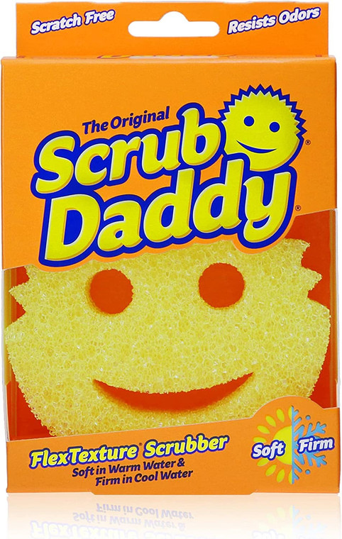 Scrub Daddy - The Original Scrub Daddy - Scratch-Free Multipurpose Dish Sponge - BPA Free & Made with Polymer Foam - Stain & Odor Resistant Kitchen S