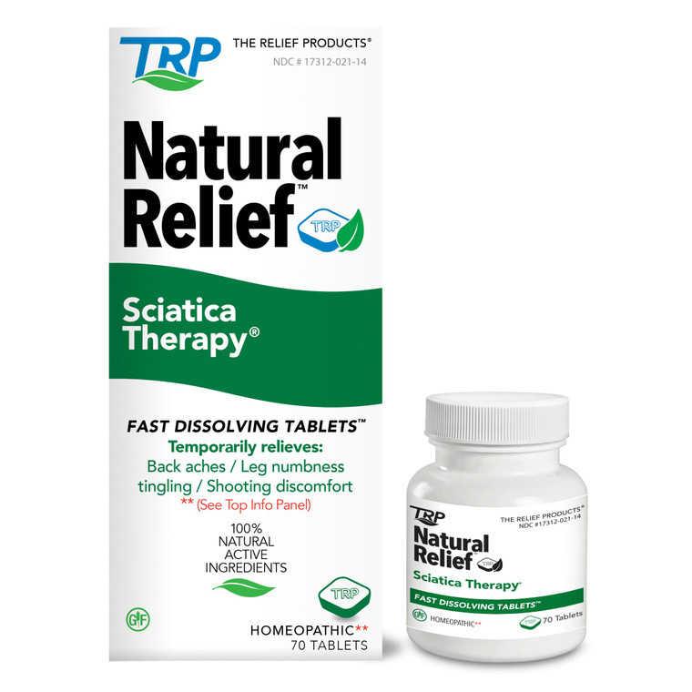 The Relief Products Sciatica Therapy Fast Dissolving Tablets - 100% Natural Active Ingredients - 70 Count