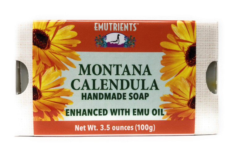 Montana Emu Ranch - Montana Calendula Handmade Soap 3.5 Ounce Bar