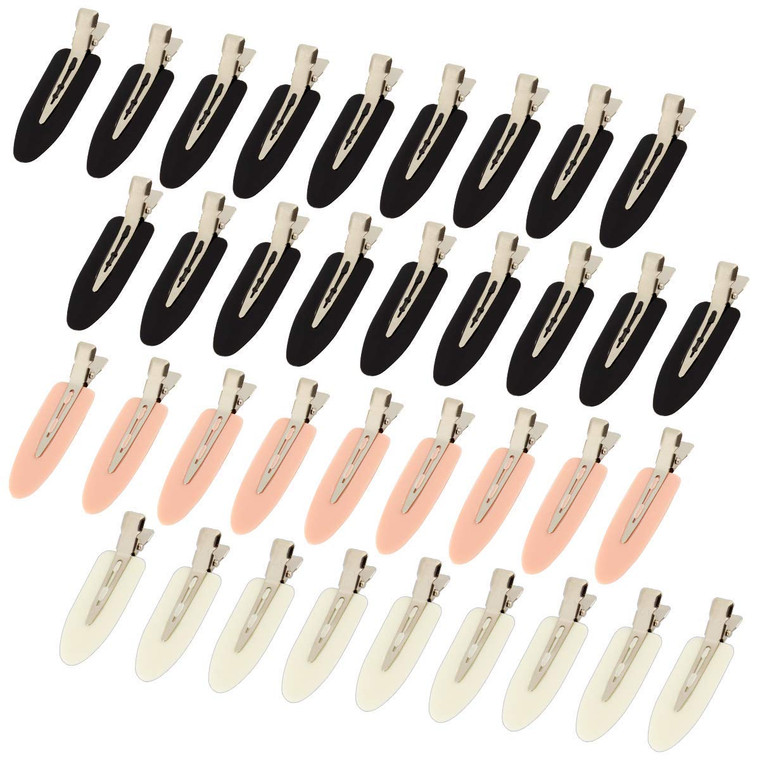 36Pcs No Bend No Crease Hair Clips- Styling Duck Bill Clips Alligator Hair Barrettes for Styling Sectioning Small Gifts for Women Girl Salon Hairstyl