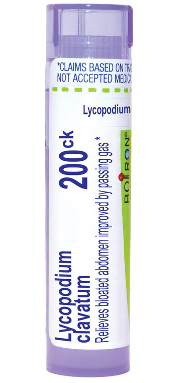 Boiron Lycopodium Clavatum 200C Homeopathic Medicine for Bloating & Gas - 80 Pellets