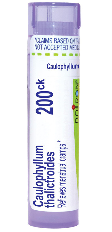 Boiron Caulophyllum Thalictroides 200Ck Homeopathic Medicine for Menstrual Cramps - 80 Pellets