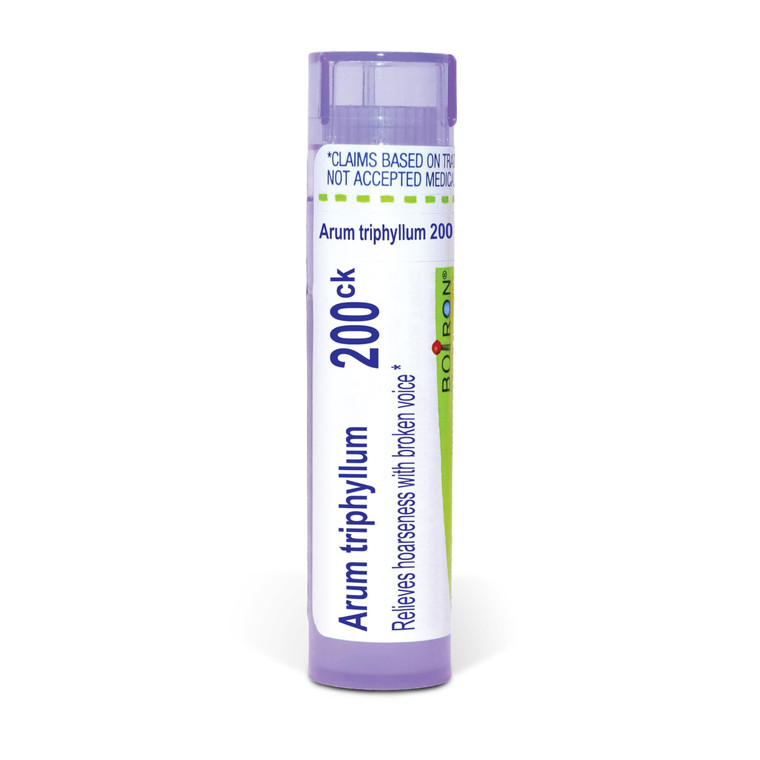 Boiron Arum Triphyllum 200Ck Homeopathic Medicine for Hoarseness - 80 Pellets
