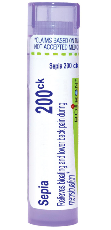 Boiron Sepia 200Ck Homeopathic Medicine for Mood Swings and Irritability - 80 Pellets