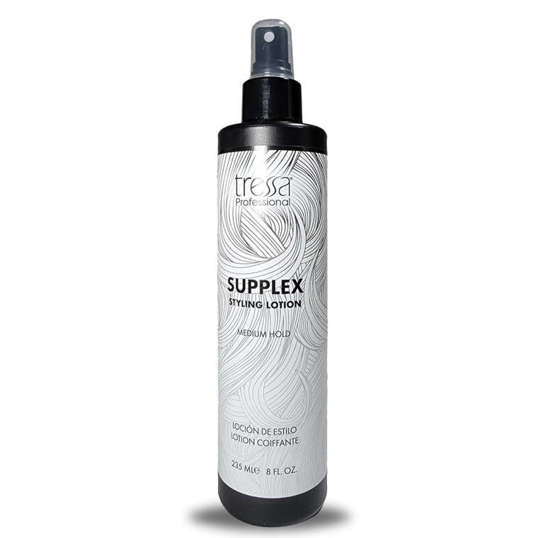 Tressa Supplex Styling Lotion Prevents Heat Damage from Styling Tools, Medium Hold, Light Weight Styling Radiance, 8 fl oz (1 Count)