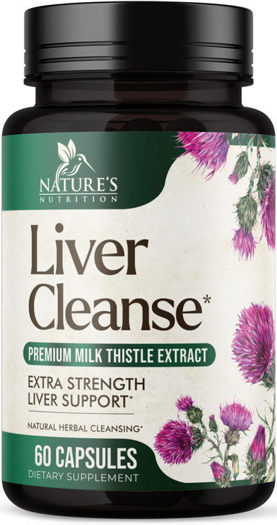 Liver Cleanse Detox & Repair Formula - 20-in-1 Advanced Liver Support Supplement with Silymarin Milk Thistle, Dandelion Root, Artichoke Extract, Turm