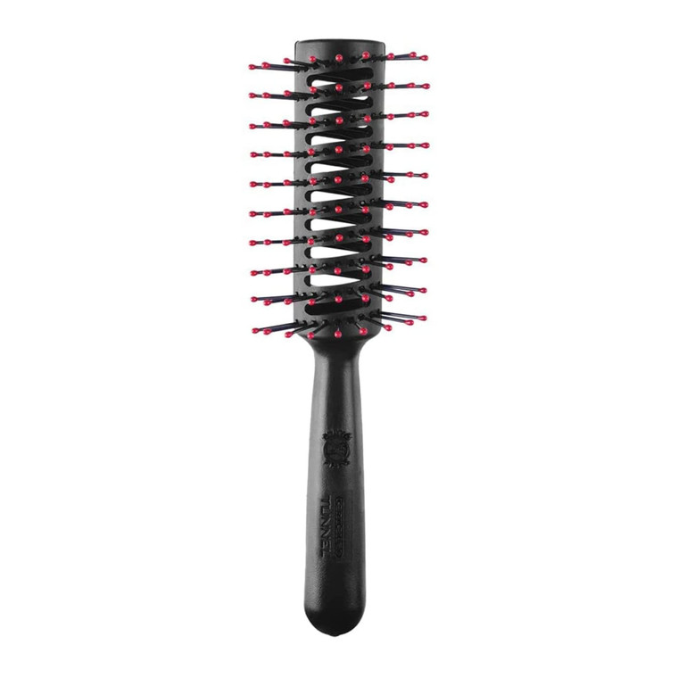 Cricket Static Free Tunnel 9-Row Vented Hair Brush for Blow Drying and Styling - Ideal for Long, Short, Thick, Thin, Curly, Straight, Wavy, and All H