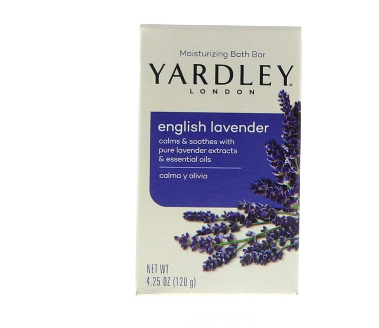 Yardley London Moisturizing Bar English Lavender with Essential Oils 4.25 oz (Pack of 3)