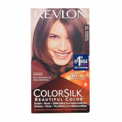 Revlon Permanent Hair Color, Permanent Hair Dye, Colorsilk with 100% Gray Coverage, Ammonia-Free, Keratin and Amino Acids, 40 Medium Ash Brown, 4.4 O