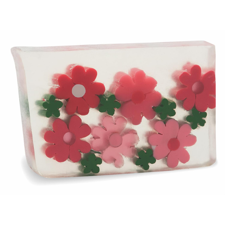 Primal Elements Glycerin Bar Soap | Helps All Skin Types, Sensitive, Oily & Dry Skin | NO PARABENS, VEGAN, GLUTEN FREE, 100% VEGETABLE BASE - (Flower